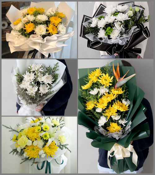 山西长治潞城市翟店镇小天贡村白事花束代送